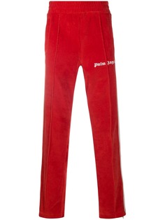 Palm Angels спортивные брюки с лампасами и логотипом