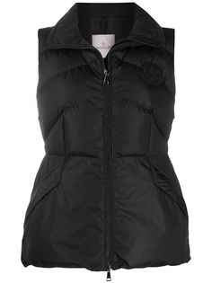 Moncler расклешенный стеганый жилет