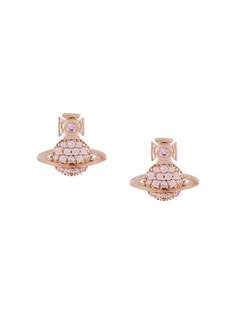 Vivienne Westwood серьги-гвоздики с логотипом
