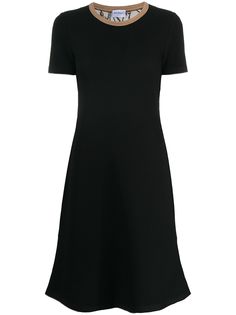 Salvatore Ferragamo трикотажное платье с короткими рукавами