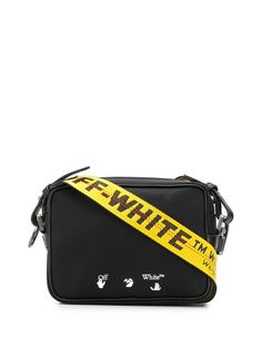 Off-White OW LOGO NYLON CROSSBODY BLACK WHITE