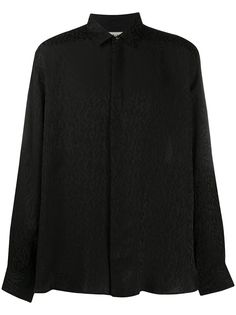 Saint Laurent жаккардовая рубашка