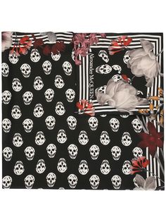 Alexander McQueen платок с принтом Skull