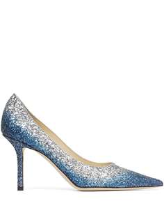 Jimmy Choo Love 85mm glitter effect pumps