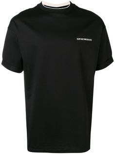 Emporio Armani футболка с логотипом и короткими рукавами