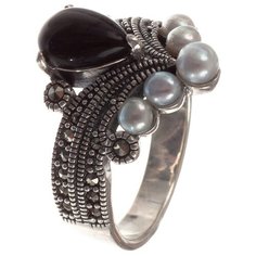 МАРКАЗИТ Кольцо с жемчугом