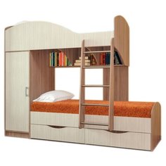 Двухъярусная кровать детская Пирамида
