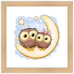 Картина Ekoramka Совята месяц
