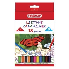 Карандаши цветные пифагор