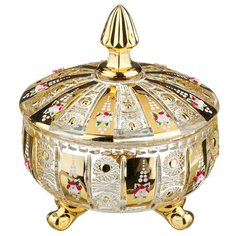 Lefard Конфетница Gold Glass 17