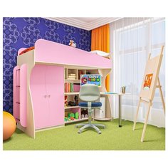 Кровать-чердак детская Пирамида