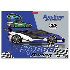 Альбом для рисования ErichKrause Speed Racing 29.7 х 21 см (A4), 120 г/м², 30 л.