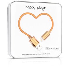 Кабель Happy Plugs Lightning to USB Charge/Sync MFI 2 м rose gold