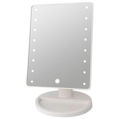 Зеркало косметическое настольное PLANTA PLM-0101 Holliwood с подсветкой белый