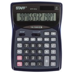 Калькулятор бухгалтерский STAFF STF-7312 синий