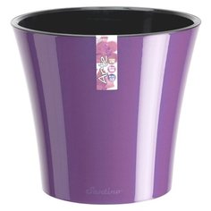 Горшок Santino с автополивом Arte, 22х20 см аметист-черный