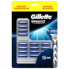 Сменные кассеты Gillette Mach3 Turbo, 16 шт.