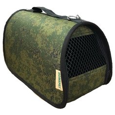 Сумка-переноска для кошек и собак Homepet №2 39х25х26 см пиксели