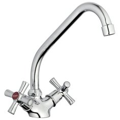 Смеситель для кухни (мойки) G-lauf QMT4-A722 двухрычажный хром