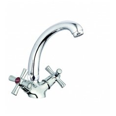 Смеситель для кухни (мойки) G-lauf QMT4-C722 двухрычажный хром