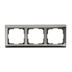 Рамка 3п SmartBuy SBE-05gn-Metal-FR-3, серый