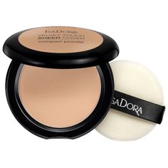 IsaDora Пудра компактная Velvet Touch Sheer Cover Compact Powder 45 Neutral Beige
