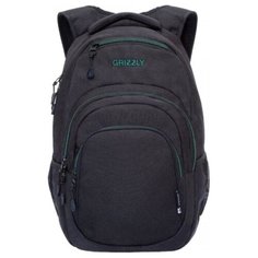 Рюкзак Grizzly RQ-003-3/2 21 (черный/бирюзовый)