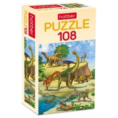Пазл Hatber Эра динозавров (108ПЗ4_19520), 108 дет.