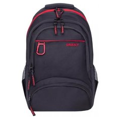 Рюкзак Grizzly RU-806-1 17.5 черный/красный
