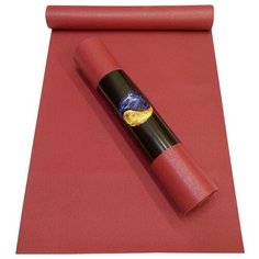 Коврик (ДхШхТ) 173х60х0.45 см AKO YOGA Yin-Yang Studio бордовый однотонный