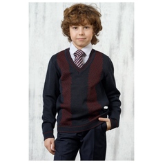 Пуловер VAY размер 134, синий/бордо