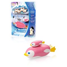 Игрушка для ванной BertToys Пингвиненок Мими розовый