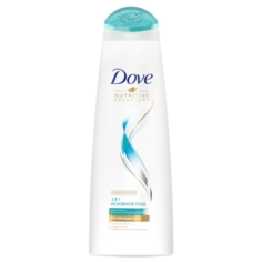 Dove шампунь Nutritive Solutions 2 в 1 Основной уход 380 мл