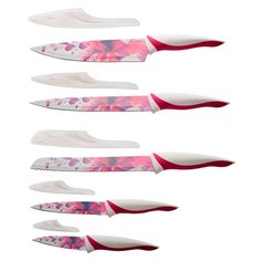 Набор GIPFEL Paeonia 5 ножей розовый/белый