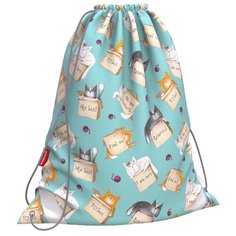 ErichKrause Мешок для обуви Cat&Box (48350) голубой/белый/коричневый