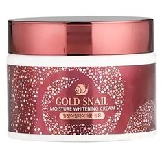 Enough Gold Snail Moisture Whitening Cream увлажняющий крем для лица с муцином улитки и золотом, 50 г