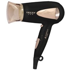 Фен DELTA LUX DL-0935 черный/золотой