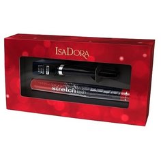 IsaDora Набор: Тушь для ресниц Stretch Lash Mascara 01, подводка для век Colorful Eyeliner 10