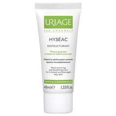 Uriage Hyseac Restructurant Крем для лица восстанавливающий успокаивающий уход для жирной и раздраженной кожи, 40 мл