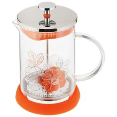 Френч-пресс Polaris Flower-800FP (0,8 л) оранжевый