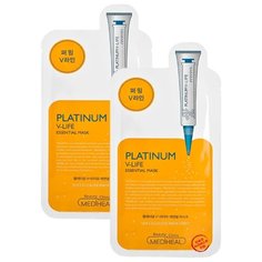 MEDIHEAL Маска с эффектом V-лифтинга с наноплатиной Platinum V-Life Essential Mask, 25 мл, 2 шт.