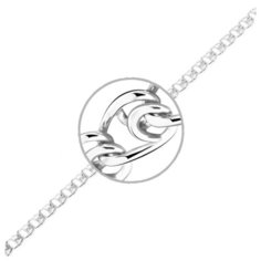 Silver WINGS Цепочка плетения "Лав" из серебра ср925р-100304045, 45 см, 3.2 г