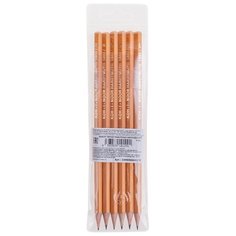 KOH-I-NOOR Набор чернографитных карандашей 1696, 6 штук 2H-2B (1696006041TE)