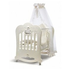 Кроватка Feretti Majesty Brillante (качалка), на полозьях слоновая кость