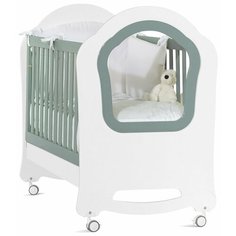 Кроватка Feretti Princier (качалка) белый/мятный