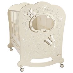 Кроватка Feretti Oblo Charme Brillante (качалка), на полозьях слоновая кость