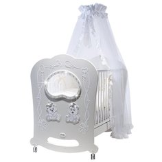 Кроватка Feretti Majesty Brillante (качалка), на полозьях белый