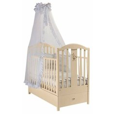 Кроватка Feretti Ricordo FMS (классическая), продольный маятник слоновая кость