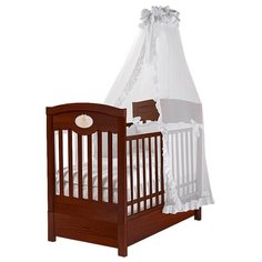 Кроватка Feretti Enchant FMS (классическая), продольный маятник темный орех