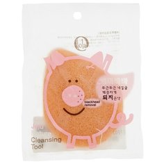 Спонж Dr Lola Jeju Nature Cleansing Tool с красной глиной оранжевый